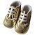 Chaussons Baby Dior en cuir doré Taille 18
