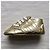 Chaussons Baby Dior en cuir doré Taille 18 - vue 3