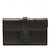 Borsa Clutch Alligator Jige di Hermès Marrone Marrone scuro