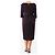 Alexander Mcqueen Lila V-Ausschnitt Midi-Kleid - Größe UK 14 Grau - Ansicht 2