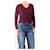 Eric Bompard Lila Kaschmir V-Ausschnitt Pullover - Größe M  - Ansicht 3