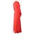 The row Vestido largo drapeado rojo - talla UK 10 Roja - vista 4