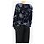 Giorgio Armani Top de jacquard de terciopelo azul - talla UK 16 - vista 2