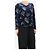 Giorgio Armani Top de jacquard de terciopelo azul - talla UK 16 - vista 3