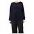 Giorgio Armani Gestreifter blauer Samt-Top - Größe UK 14