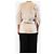 Autre Marque Top de seda rayado crema - talla UK 12 Crudo - vista 3