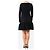 Valentino Schwarzes Midi-Kleid mit langen Ärmeln und Schleifendetail - Größe M - Ansicht 2
