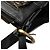 Borsa a tracolla in pelle nera Burberry Nero - vista 7