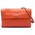 Prada Arancione Soft Calf Double Turnlock Crossbody