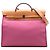 Hermès Herbag Zip 31 Tasche aus rosa Segeltuch