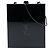 Clutch Tuxedo in acrilico nero di Saint Laurent con catena