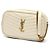 Borsa a Spalla Lou Chain di Saint Laurent Bianco Crudo