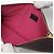 Borsa Clutch Baguette Piatta Fendi Bordò - vista 4