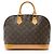 Louis Vuitton Vintage Monogramm Canvas Alma PM Handtasche Braun