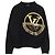 Camiseta de algodón con gran logo circular Louis Vuitton Negro