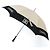 Timeless Regenschirm aus Nylon-Leinwand mit Coco Mark-Logo von Chanel Weiß - Ansicht 4