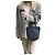 Borsa Tote Gucci Monogramma Nero e Grigio in Pelle - vista 9