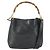 Borsa a mano in pelle Gucci Bamboo 2way Nera Oro 001 123 1638 Auth 169470 Nero D'oro
