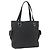 Salvatore Ferragamo Tote Bag aus schwarzem Canvas mit silberner Authentizität bs33236