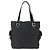Salvatore Ferragamo Tote Bag aus schwarzem Canvas mit silberner Authentizität bs33236 - Ansicht 13
