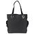 Salvatore Ferragamo Tote Bag aus schwarzem Canvas mit silberner Authentizität bs33236 - Ansicht 2
