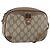 Borsa Sherry Line GG Supreme Web di GUCCI in PVC beige e oro 89 02 066 Auth bs33336 D'oro