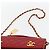 CHANEL Matelassé 23 Bolsa de Cadena Doble con Cierre de Cordero Rojo CC Auth 166468SAM Roja Dorado - vista 15