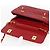 CHANEL Matelassé 23 Bolsa de Cadena Doble con Cierre de Cordero Rojo CC Auth 166468SAM Roja Dorado - vista 21