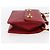 CHANEL Matelassé 23 Bolsa de Cadena Doble con Cierre de Cordero Rojo CC Auth 166468SAM Roja Dorado - vista 4