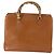 Borsa a mano in pelle GUCCI Bamboo 2 in 1 Marrone Oro 002 123 0322 Auth 165977 D'oro - vista 2