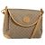 Gucci Borsa a Spalla Micro GG Supreme PVC Beige Oro 001 099 4084 Auth 169812 D'oro