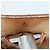 Hermès HERMES Borsa Her Bag MM Borsa a Mano Tela Beige Argento Auth 168228 - vista 12