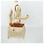 Hermès HERMES Borsa Her Bag MM Borsa a Mano Tela Beige Argento Auth 168228 - vista 27