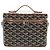 Borsa Vanity Muse PM GOYARD in PVC pelle Herringbone 2in1 marrone Auth SW2108SM Argento - vista 13