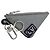 LOUIS VUITTON Monogram Satellite Llave Pouch Plata MP2217 LV Auth 170875