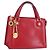 Bolsa de mão Gianni Versace em couro vermelho e dourado Auth BA10667