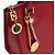 Bolsa de mão Gianni Versace em couro vermelho e dourado Auth BA10667 - vista 10