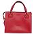 Bolsa de mão Gianni Versace em couro vermelho e dourado Auth BA10667 - vista 2