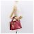 Bolsa de mão Gianni Versace em couro vermelho e dourado Auth BA10667 - vista 21