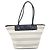 Borsa Tote Burberry in tela e pelle bianca argento oro Auth ti3757 Bianco D'oro - vista 13