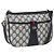 Gucci GG Supreme Sherry Line Schultertasche aus PVC Navy Gold 89 02 032 Auth 171597 Golden Marineblau