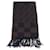FENDI Zucca Scarf Wool Navy Brown Auth am10726V Navy blue  - view 2