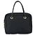 Céline Borsa a mano Celine Circle in nylon nero e oro Auth 168970 D'oro - vista 13