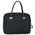Céline Borsa a mano Celine Circle in nylon nero e oro Auth 168970 D'oro - vista 2