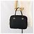 Céline Borsa a mano Celine Circle in nylon nero e oro Auth 168970 D'oro - vista 23