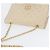 CHANEL Borsa a Spalla Matelassé in Pelle di Agnello Beige Oro CC Auth BA10672 D'oro - vista 6