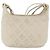 CHANEL Borsa a Spalla Matelassé in Pelle di Agnello Avorio Oro CC Auth 170897 D'oro Crudo - vista 13