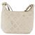CHANEL Borsa a Spalla Matelassé in Pelle di Agnello Avorio Oro CC Auth 170897 D'oro Crudo - vista 2