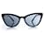 Occhiali da sole cat eye Prada neri Nero