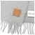 Sciarpa in Mohair e Lana Loewe Anagram Grigio - vista 3